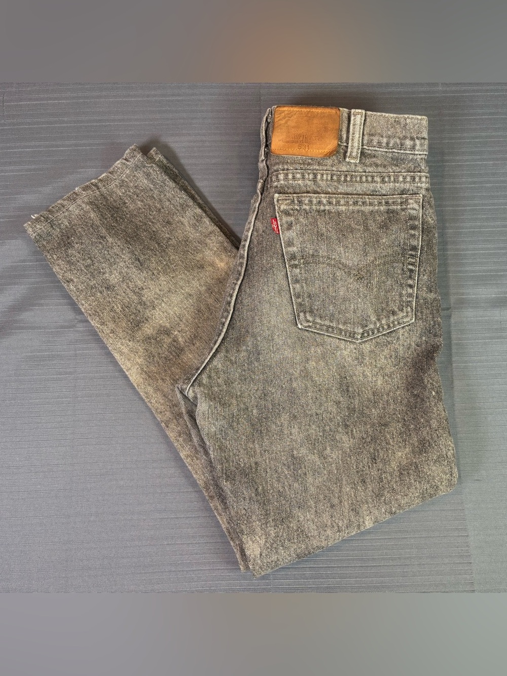 Vintage Levi’s 531 Made In Canada Gray Acid Wash Jeans Men’s 29x27 Tapered 90s